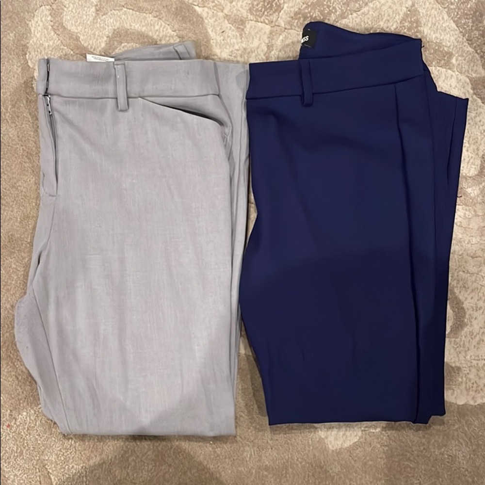 Express stretch + mid rise work pants. Like new!